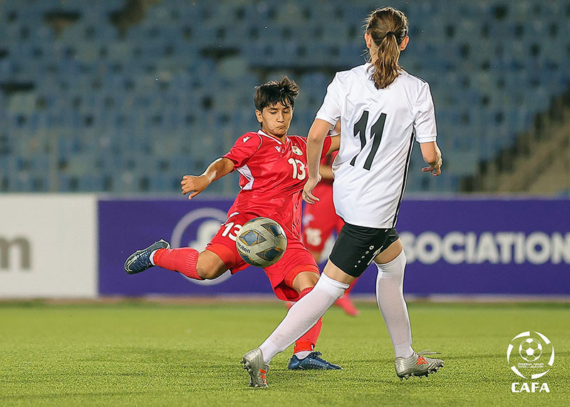 Türkmen futbolçy gyzlar CAFA-2022 çemionatynda Täjigistanyň topary bilen deň oýnady